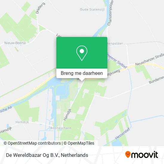 De Wereldbazar Og B.V. kaart