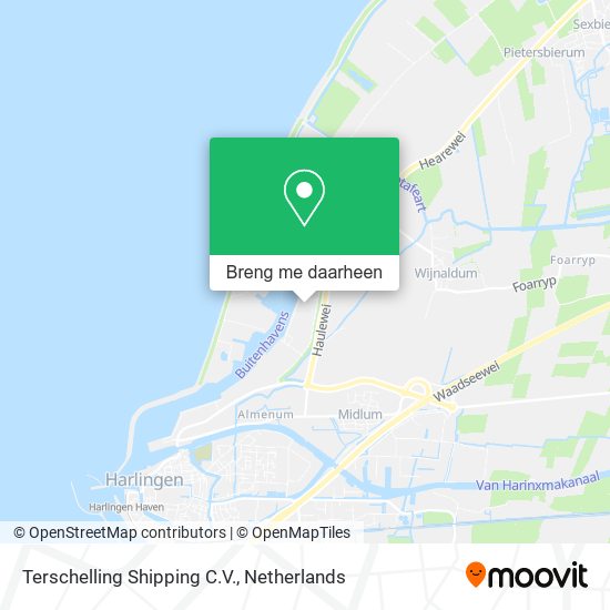 Terschelling Shipping C.V. kaart