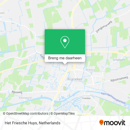 Het Friesche Huys kaart