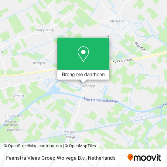 Feenstra Vlees Groep Wolvega B.v. kaart