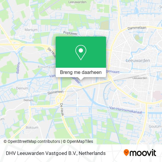 DHV Leeuwarden Vastgoed B.V. kaart