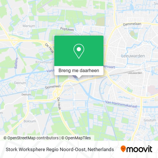 Stork Worksphere Regio Noord-Oost kaart