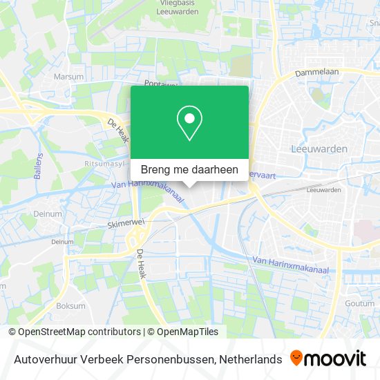 Autoverhuur Verbeek Personenbussen kaart