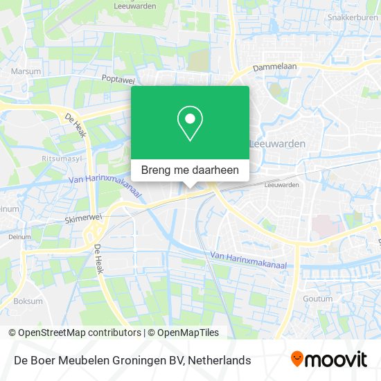 De Boer Meubelen Groningen BV kaart