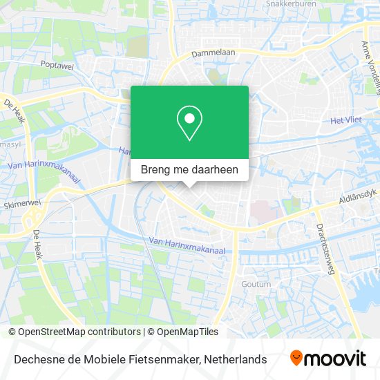 Dechesne de Mobiele Fietsenmaker kaart