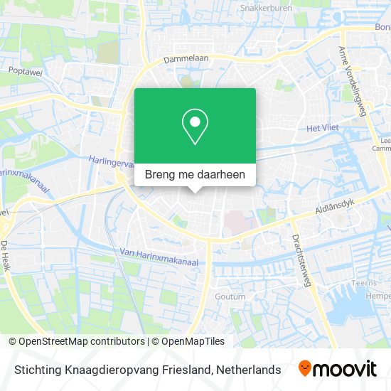 Stichting Knaagdieropvang Friesland kaart