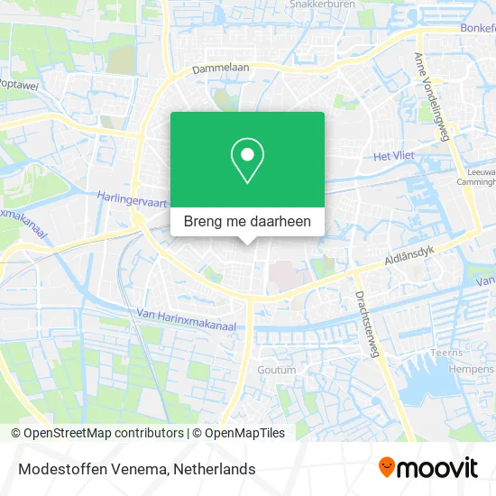 Modestoffen Venema kaart