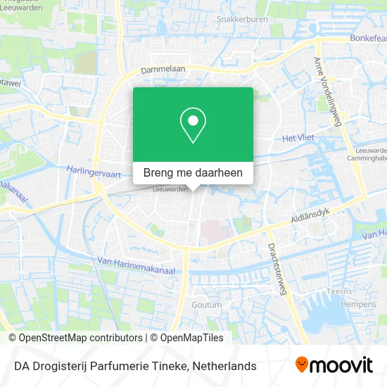 DA Drogisterij Parfumerie Tineke kaart