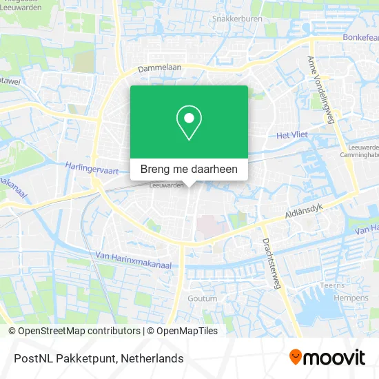 PostNL Pakketpunt kaart