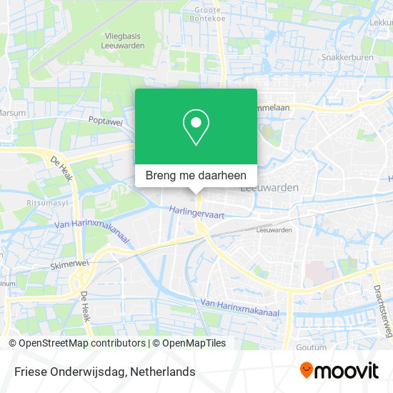 Friese Onderwijsdag kaart
