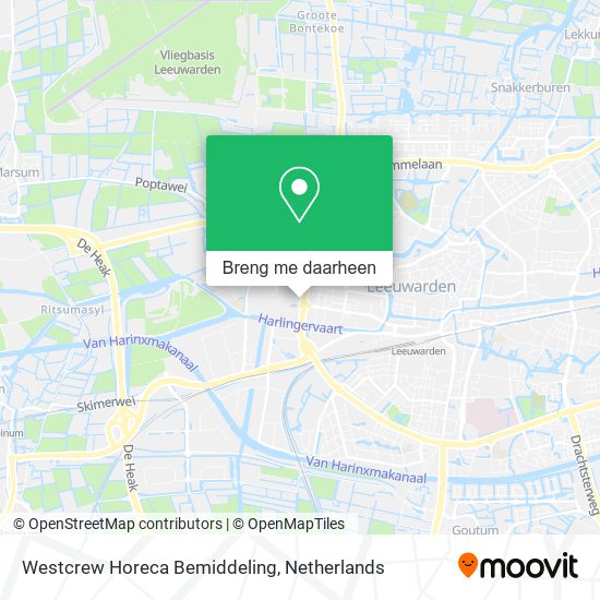 Westcrew Horeca Bemiddeling kaart