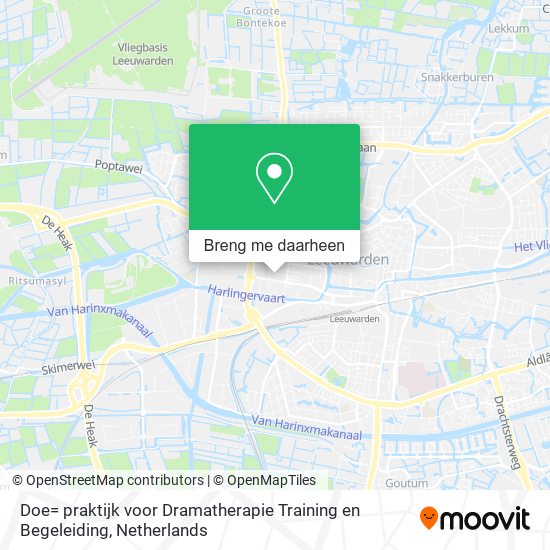 Doe= praktijk voor Dramatherapie Training en Begeleiding kaart