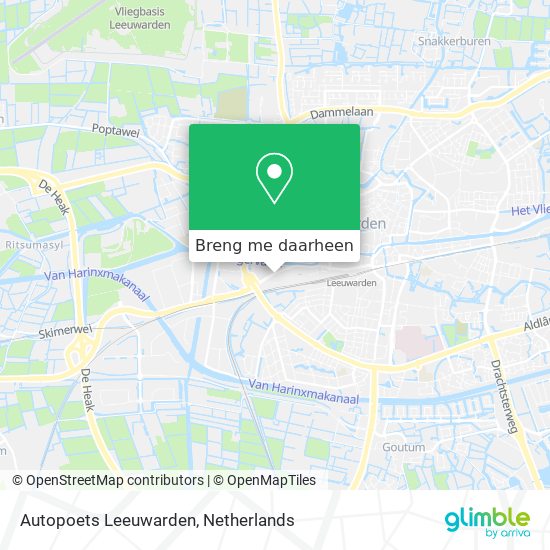 Autopoets Leeuwarden kaart