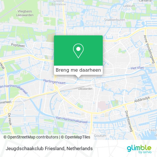 Jeugdschaakclub Friesland kaart