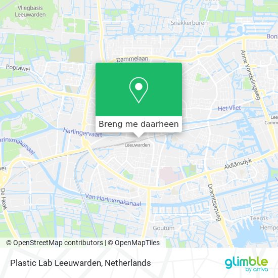 Plastic Lab Leeuwarden kaart