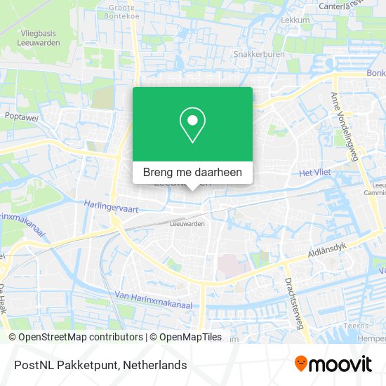 PostNL Pakketpunt kaart
