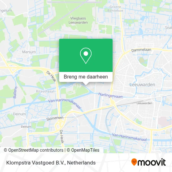 Klompstra Vastgoed B.V. kaart