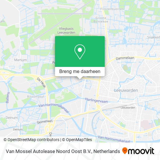 Van Mossel Autolease Noord Oost B.V. kaart