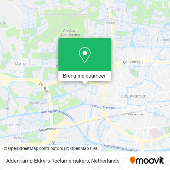 Aldenkamp Ekkers Reclamemakers kaart