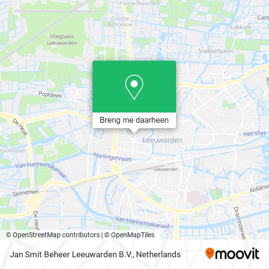 Jan Smit Beheer Leeuwarden B.V. kaart