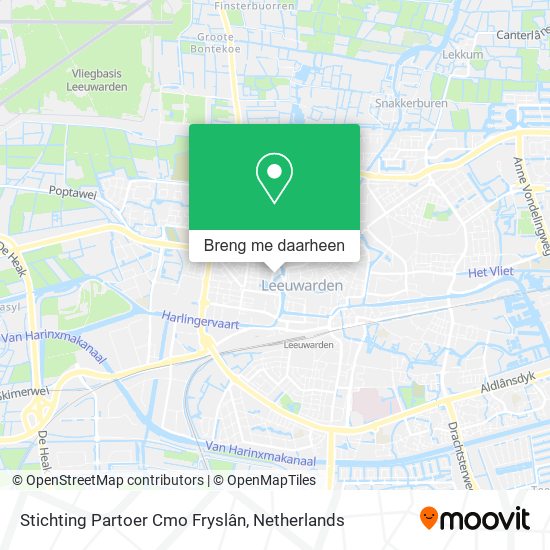 Stichting Partoer Cmo Fryslân kaart