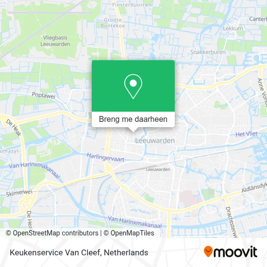 Keukenservice Van Cleef kaart