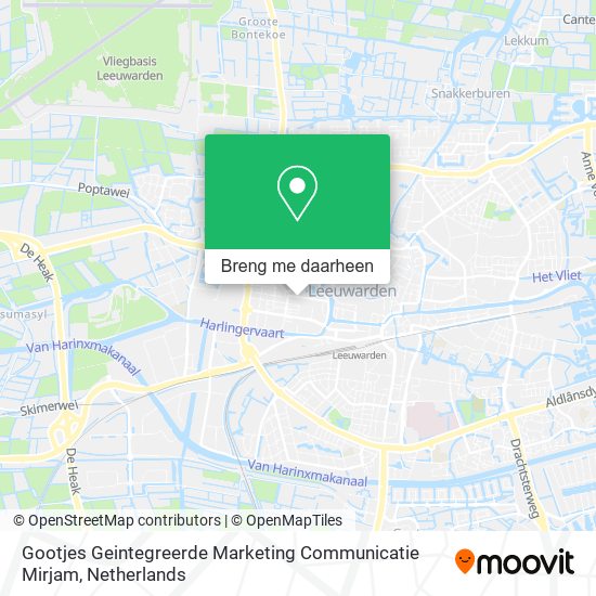 Gootjes Geintegreerde Marketing Communicatie Mirjam kaart