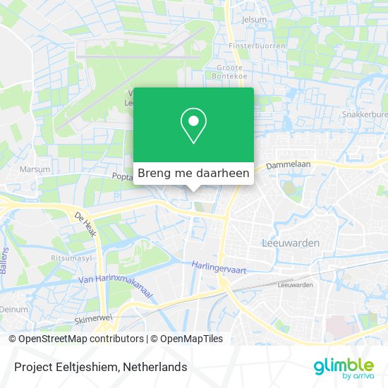 Project Eeltjeshiem kaart