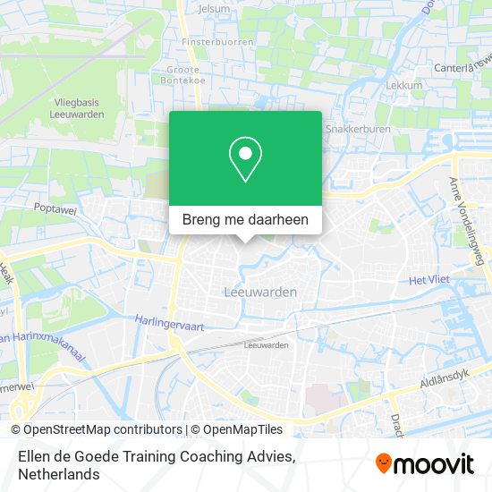 Ellen de Goede Training Coaching Advies kaart