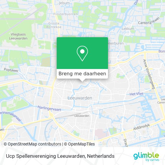 Ucp Spellenvereniging Leeuwarden kaart