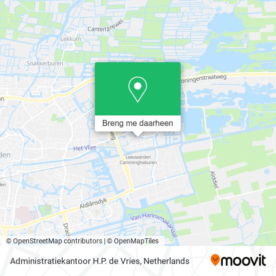 Administratiekantoor H.P. de Vries kaart
