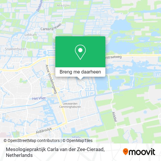 Mesologiepraktijk Carla van der Zee-Cieraad kaart