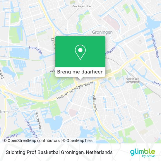 Stichting Prof Basketbal Groningen kaart