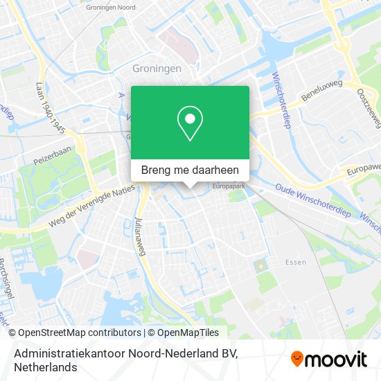 Administratiekantoor Noord-Nederland BV kaart