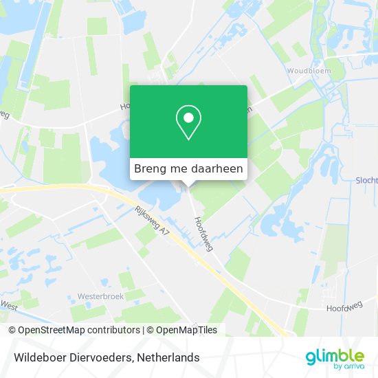 Wildeboer Diervoeders kaart