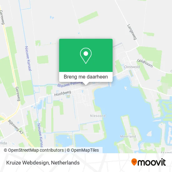 Kruize Webdesign kaart