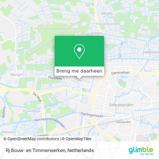 Rj Bouw- en Timmerwerken kaart