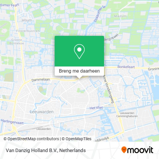 Van Danzig Holland B.V. kaart