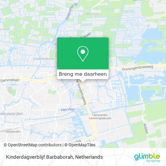 Kinderdagverblijf Barbaborah kaart