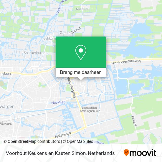 Voorhout Keukens en Kasten Simon kaart