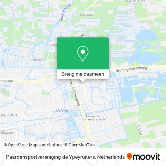 Paardensportvereniging de Ypeyruiters kaart