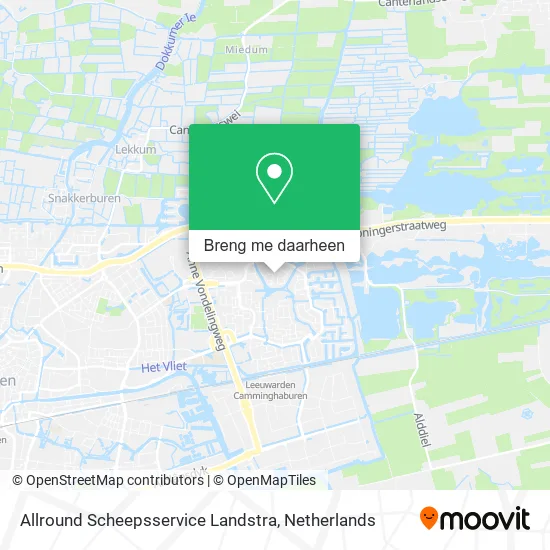 Allround Scheepsservice Landstra kaart