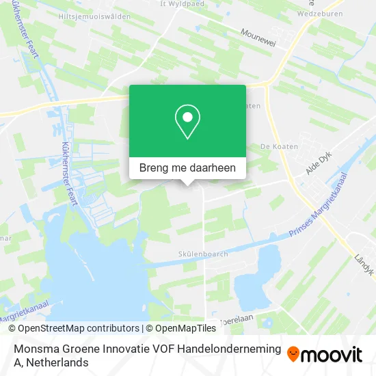 Monsma Groene Innovatie VOF Handelonderneming A kaart