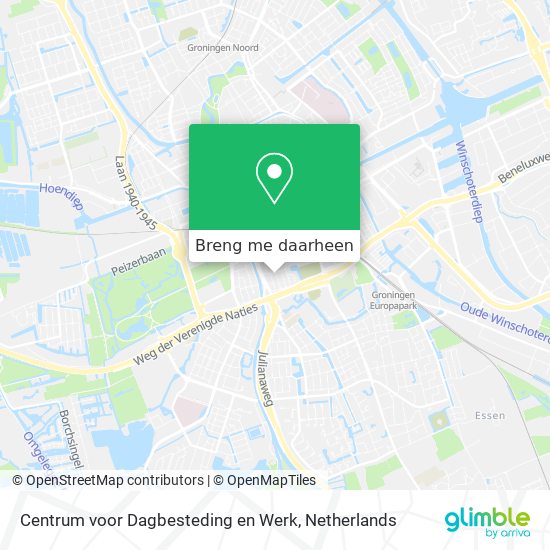 Centrum voor Dagbesteding en Werk kaart