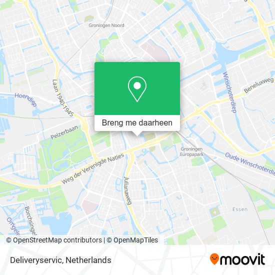 Deliveryservic kaart