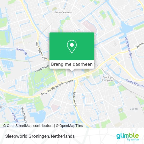 Sleepworld Groningen kaart