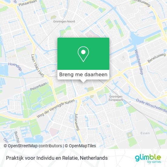 Praktijk voor Individu en Relatie kaart