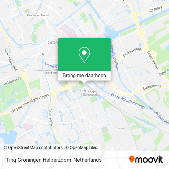 Tinq Groningen Helperzoom kaart