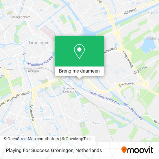 Playing For Success Groningen kaart