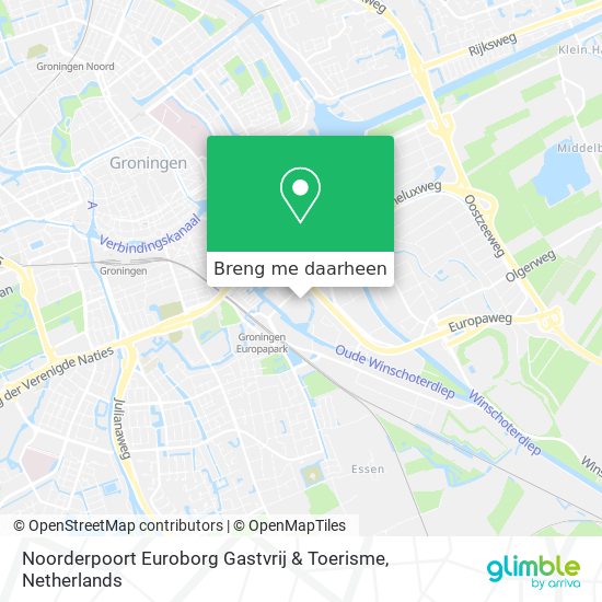 Noorderpoort Euroborg Gastvrij & Toerisme kaart